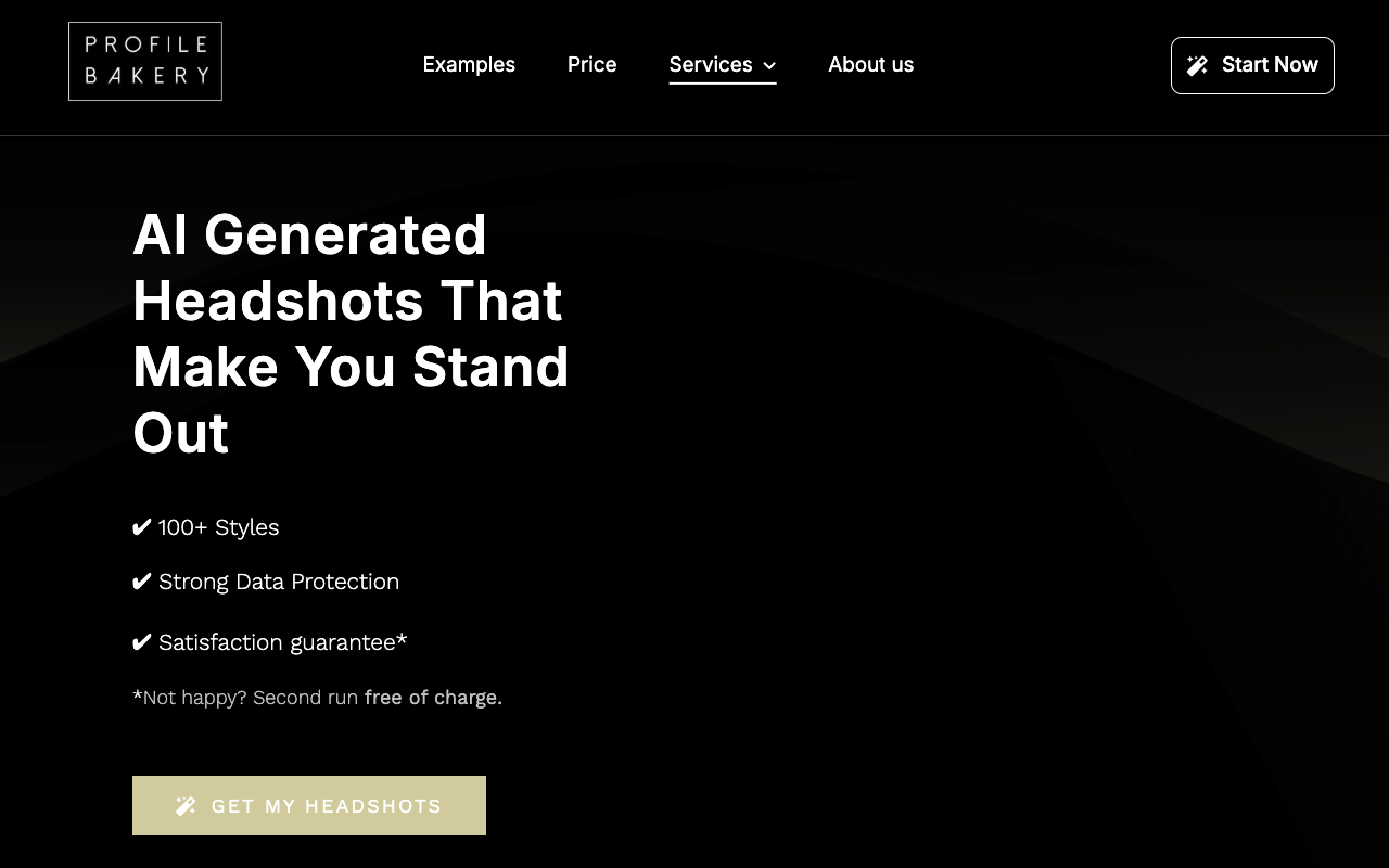 Profile Bakery AI Headshot Generator - Get Your Professional AI Headshots for Just $20 AI Photography Professional Services
