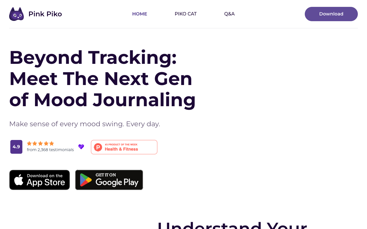 Pink Piko - AI Emotion Journal for Next Gen Mood Journaling
