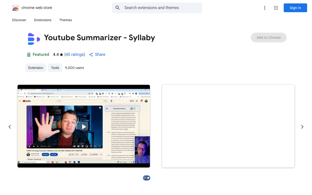 Syllaby - Use ChatGPT to Summarize YouTube Videos Chrome Extension YouTube Content Creation