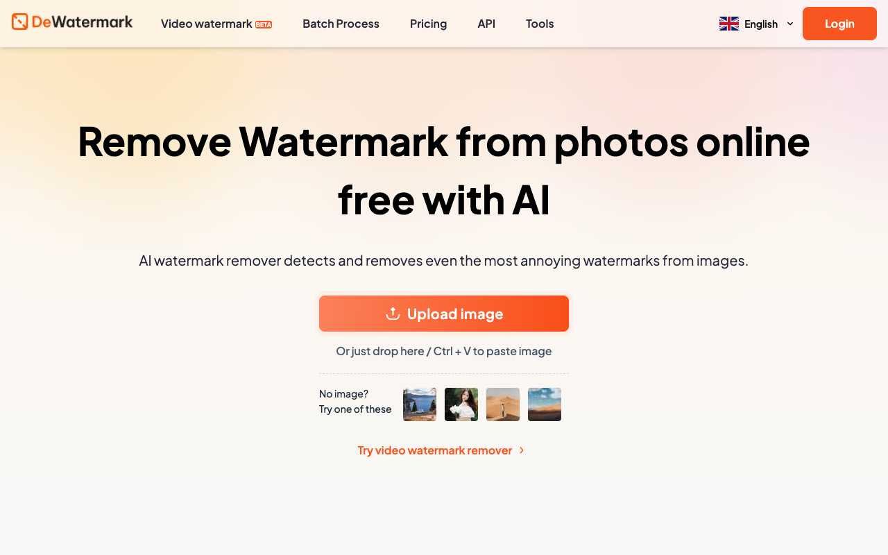 Dewatermark AI - Effortless Watermark Removal with Dewatermark.ai