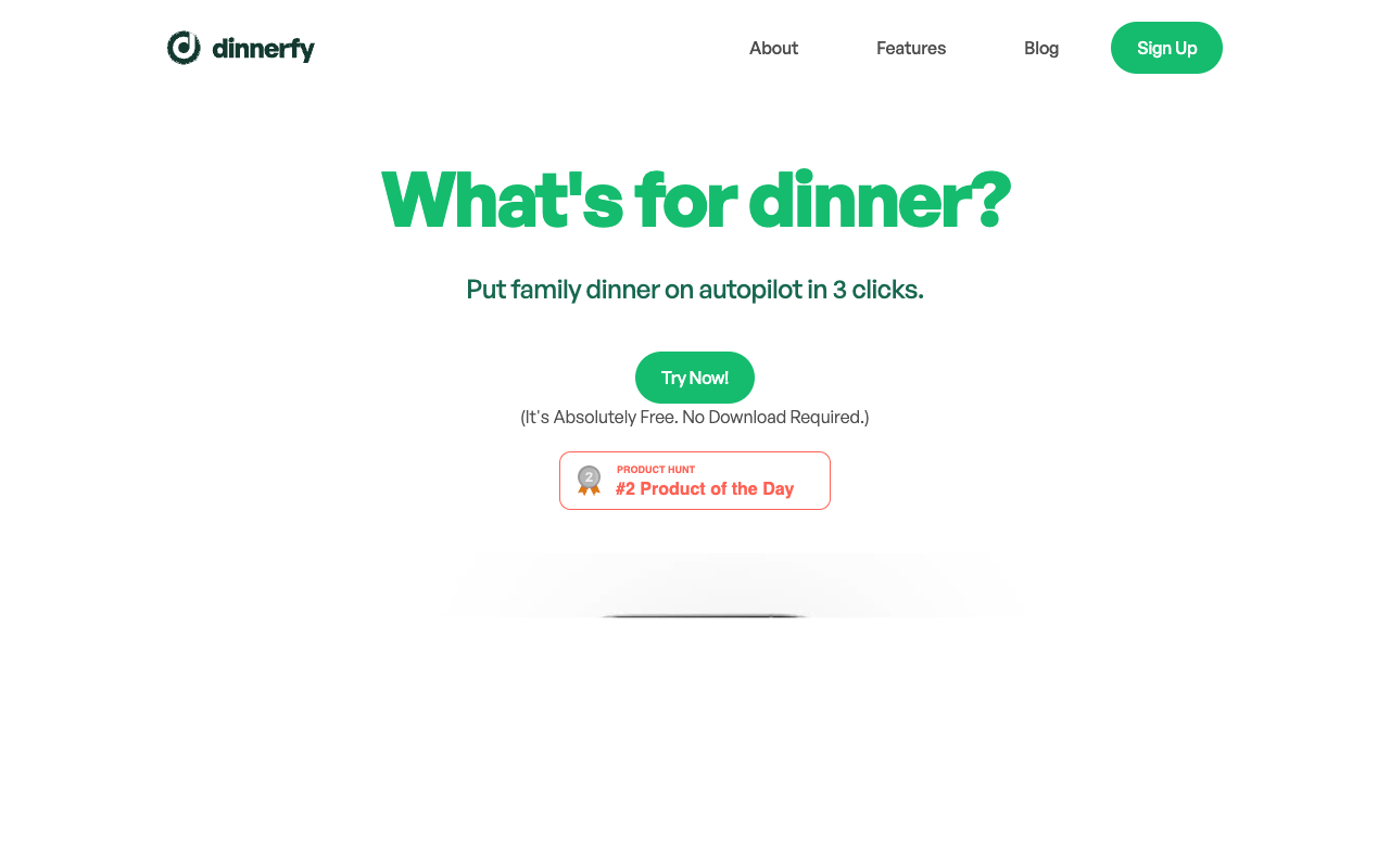 Dinnerfy - Put Dinner on Autopilot: Automated dinner & grocery ordering