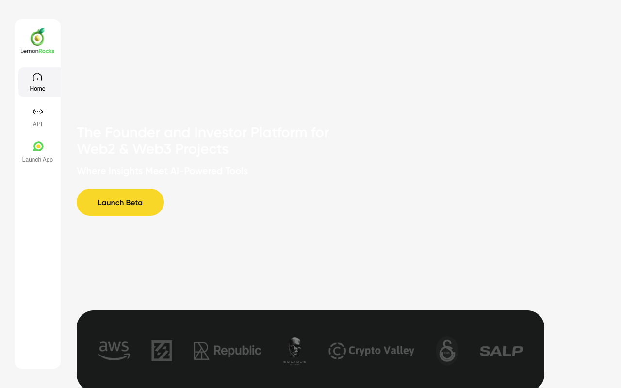 LemonRocks - Data-driven startup tracking platform enhanced with ML & AI