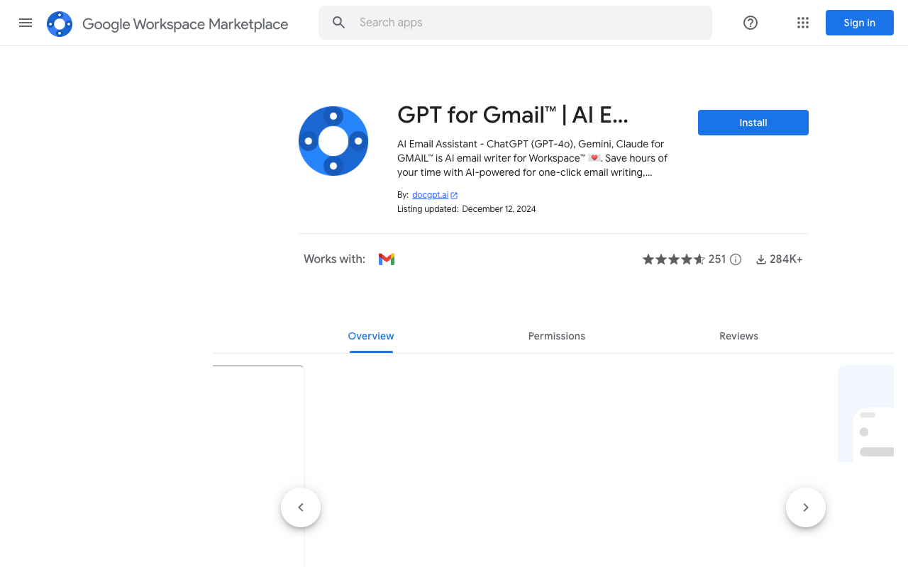 AI GPT for Gmail™ - Write emails with AI and ChatGPT in just seconds