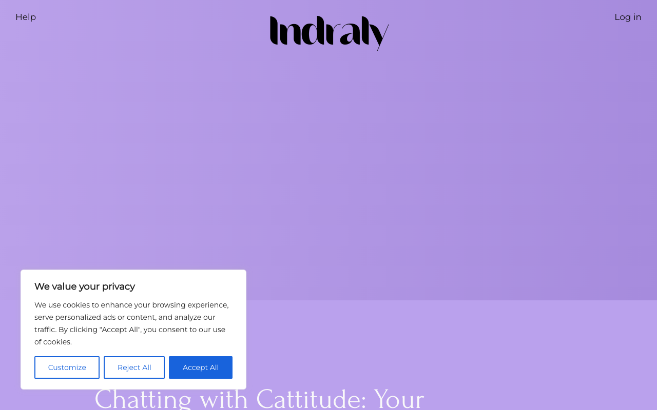 Indraly - Chatting with Cattitude: Your Virtual Kitty, Your Real Friend
