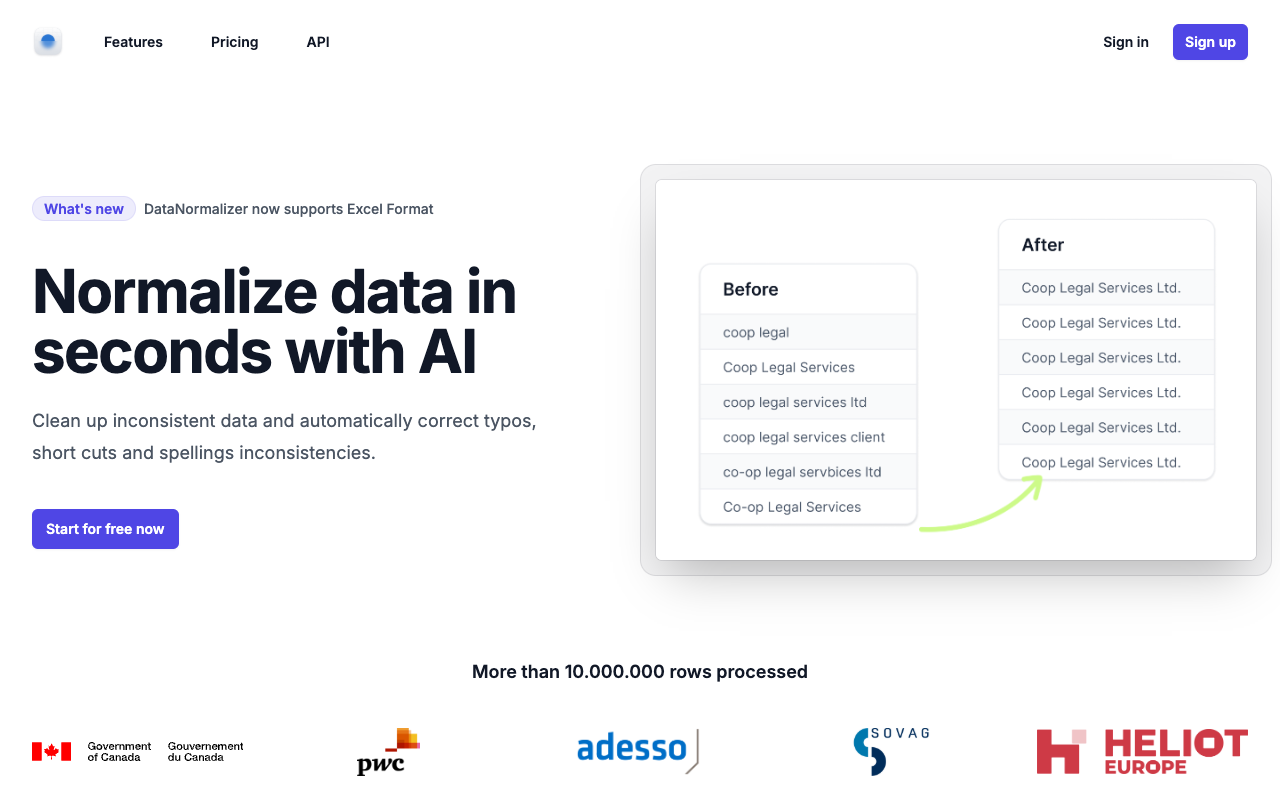 Data Normalizer - Streamline Data Standardization with AI-powered Excel and CSV Tools