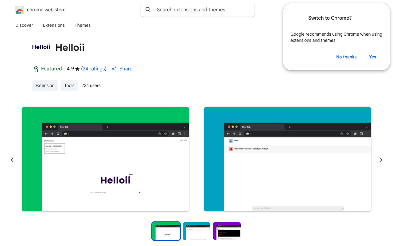 Helloii - Transform Your Browser Home with ChatGPT