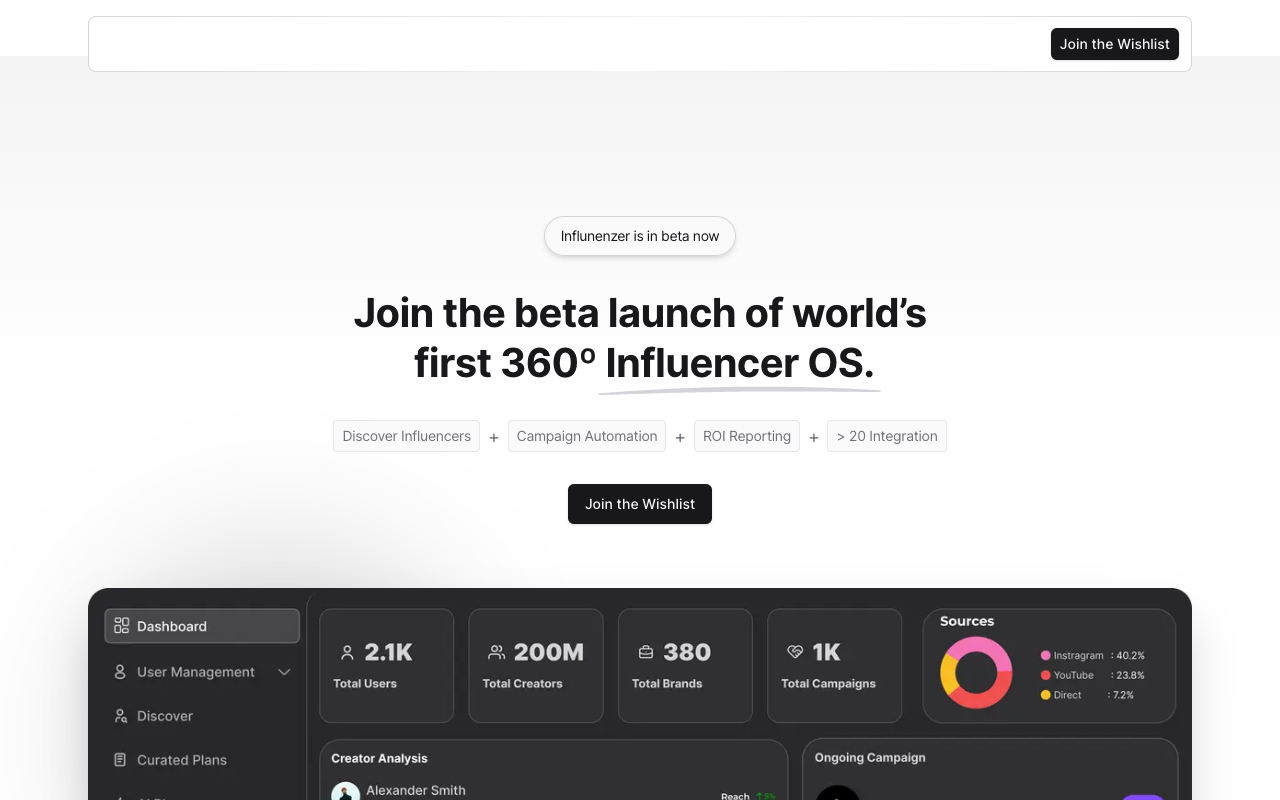 InfluenZer: Unleash the Power of Influencer Marketing with the World's First Influencer Operating System