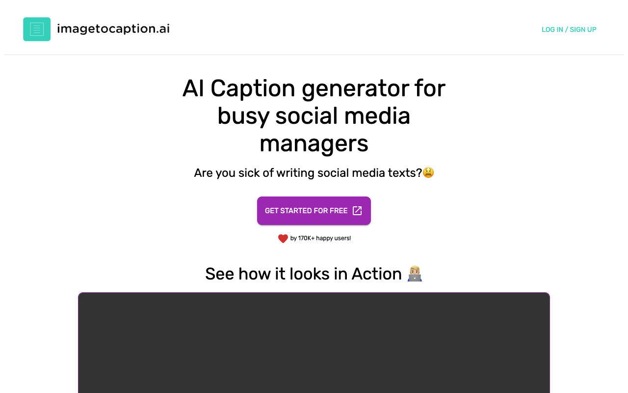 imagetocaption.ai - Transform images/videos into meaningful captions instantly!
