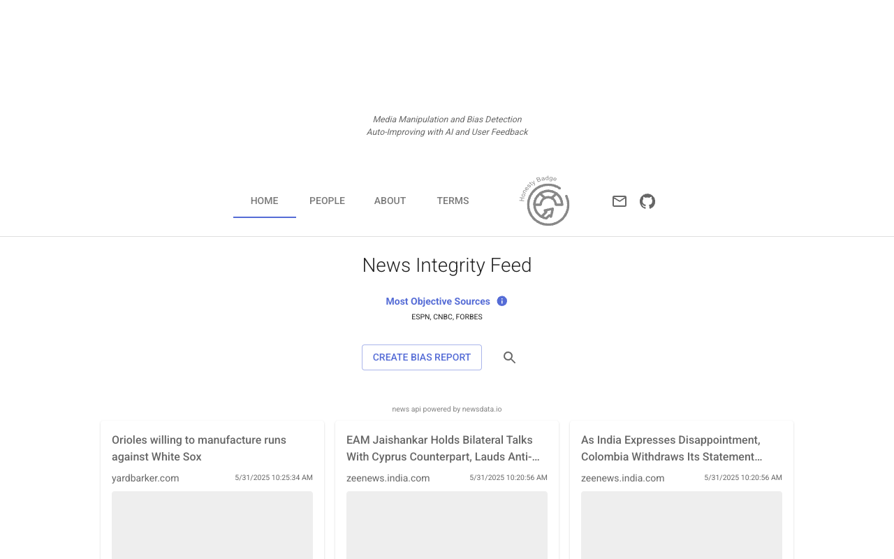 Honesty Meter - Media Bias & Manipulation Detection by AI & User Feedback