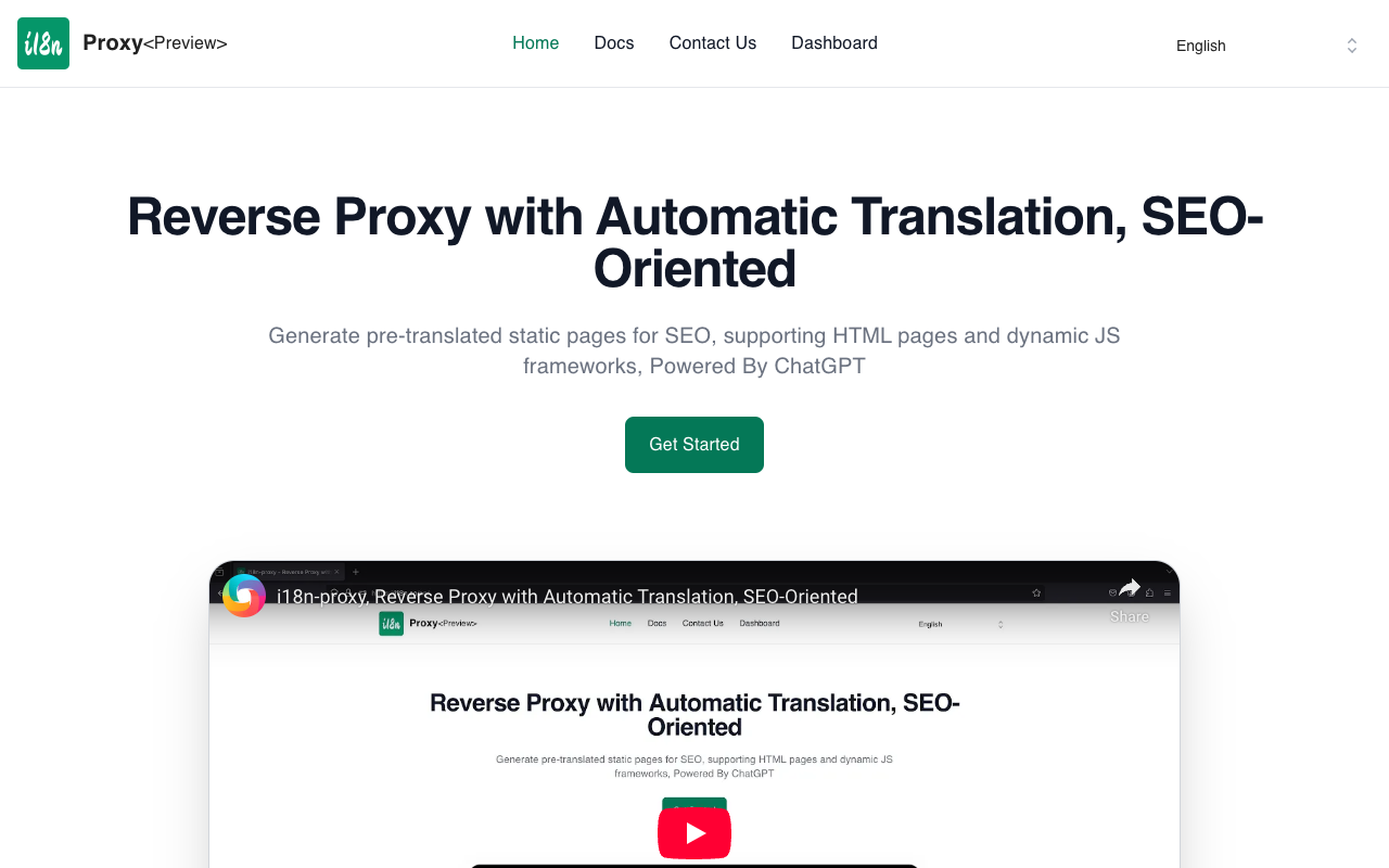 i18n-proxy - Your AI-powered Reverse Proxy for Automatic Translation