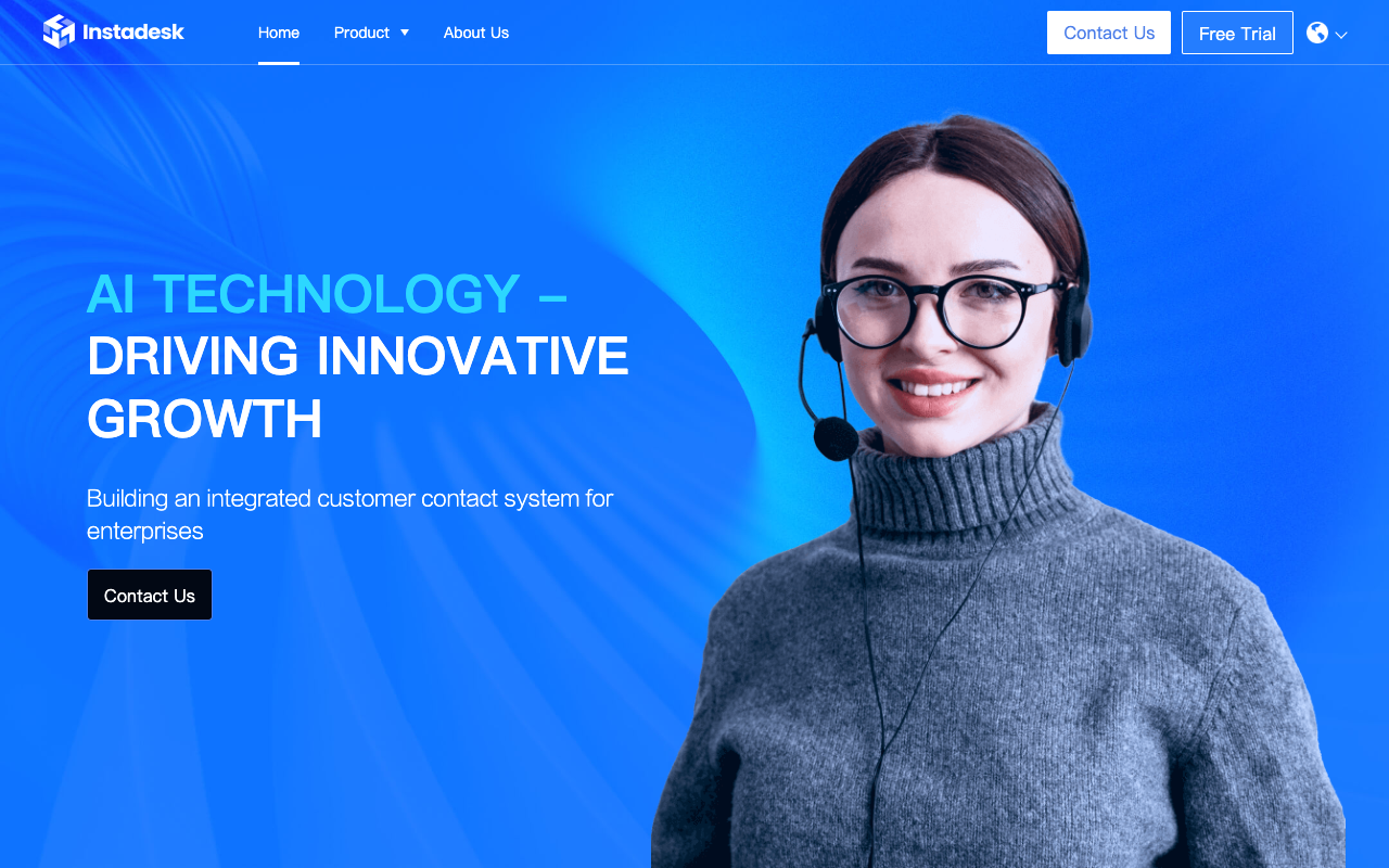 Instadesk - Your AI Chatbot and Call Center Solution AI Marketing
