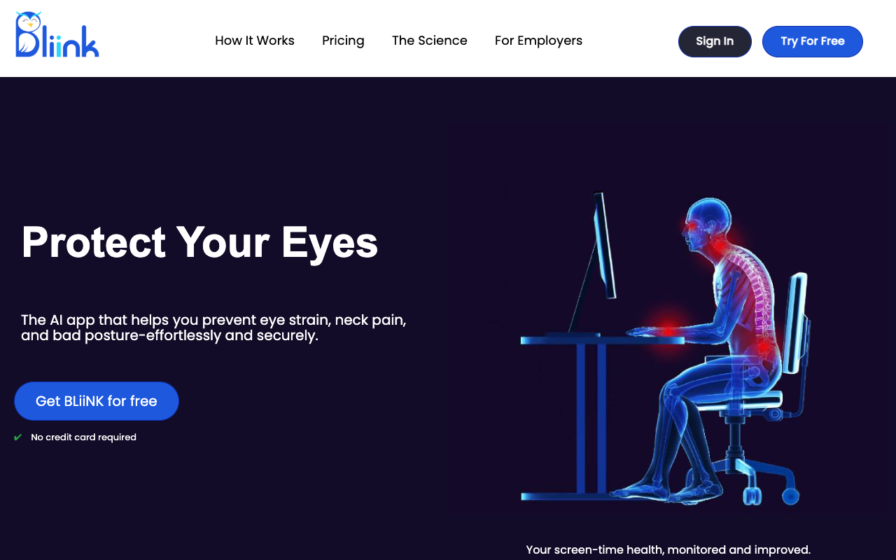 BLiiNK - AI Solution for Healthier and More Productive Computer Work
