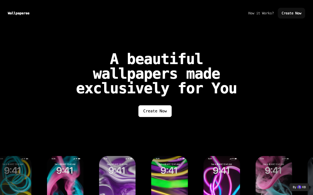 Wallpaperee - Create Custom AI Wallpapers With Your Name