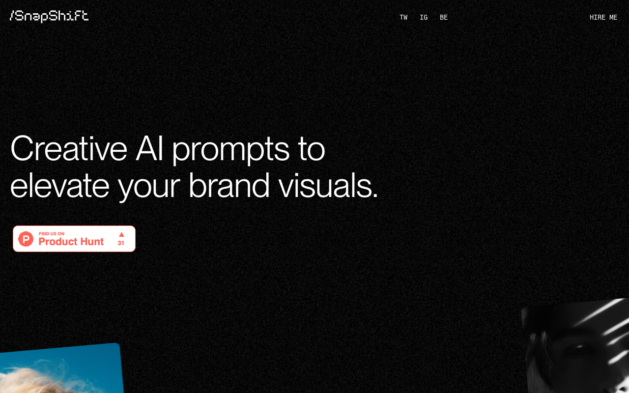 Snapshift - Creative AI prompts to elevate your brand visuals