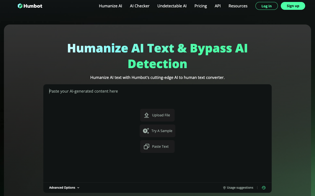 Humbot AI - Humanize AI Text and Write with Confidence