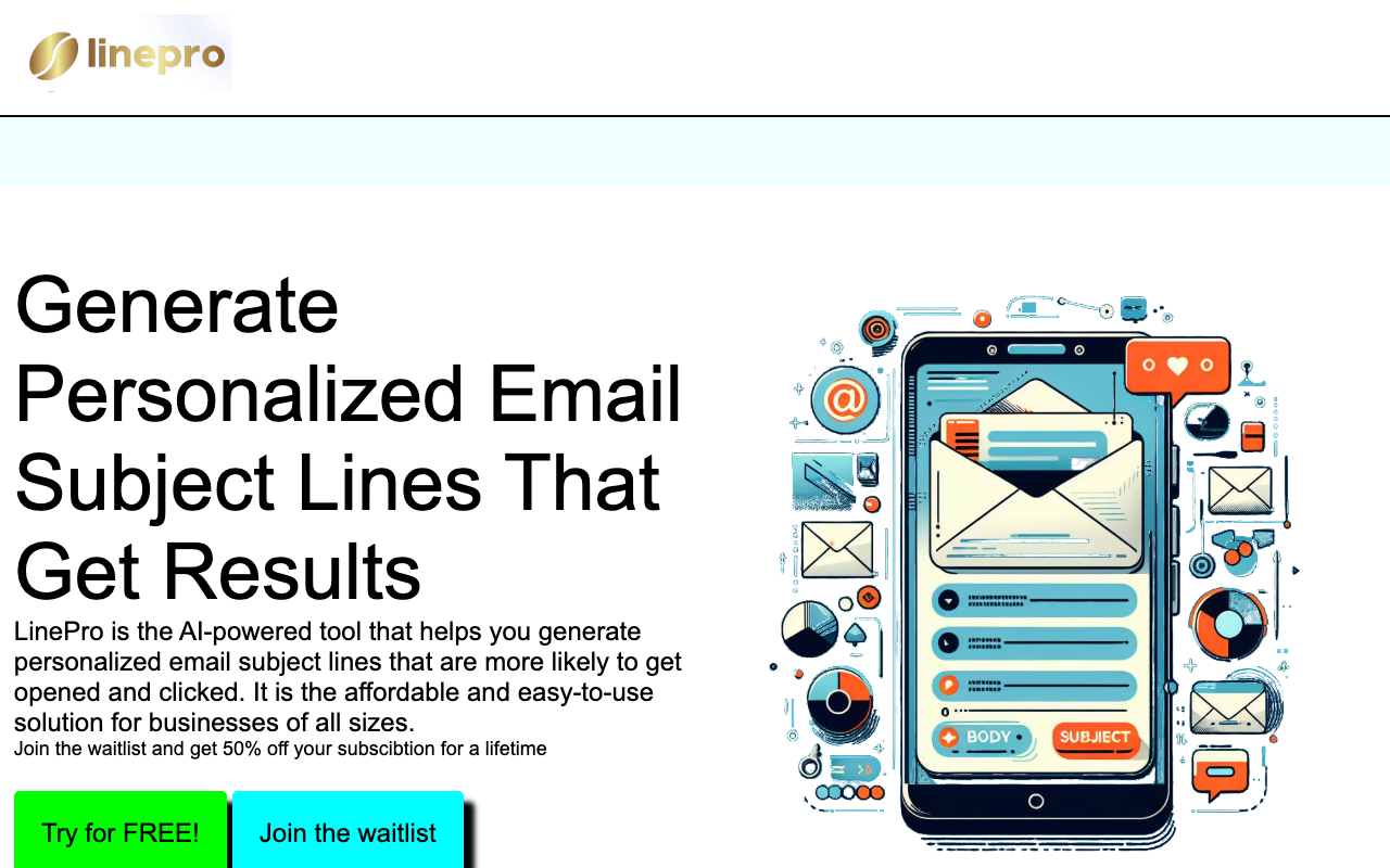 LinePro - AI Generated Email Subject Lines That Get Results