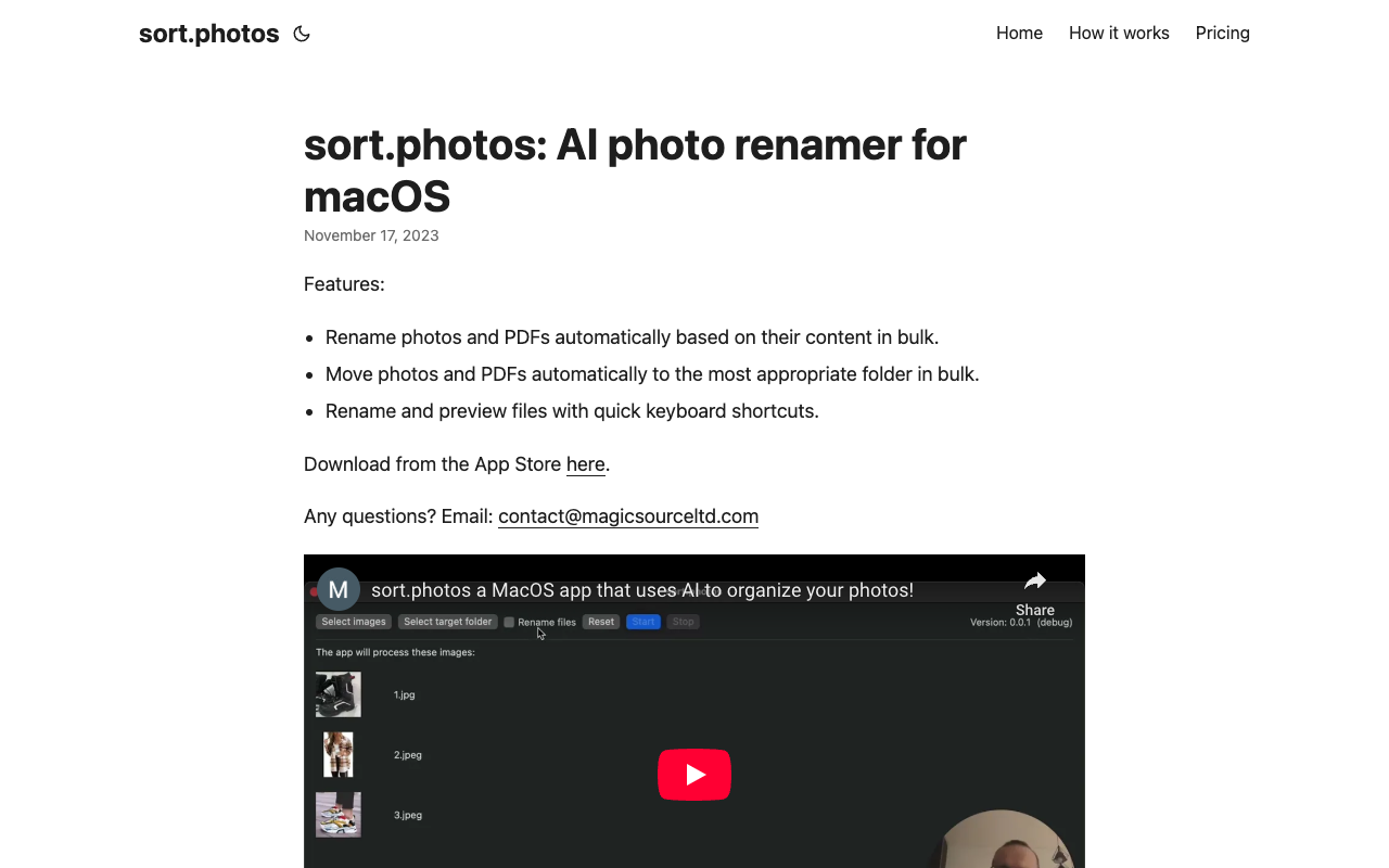 sort.photos - A MacOS app to sort and rename your photos via AI