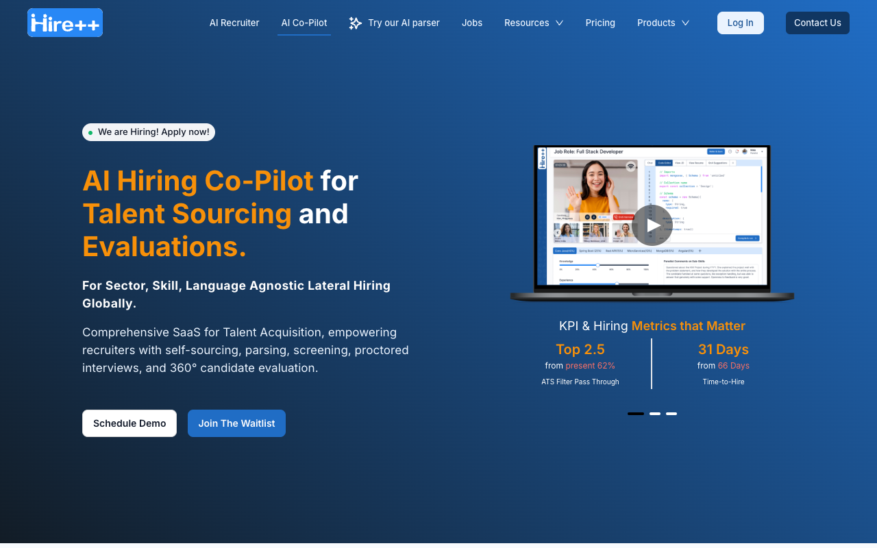 Hire++ - Revolutionizing Technical Hiring with Hybrid Intelligence