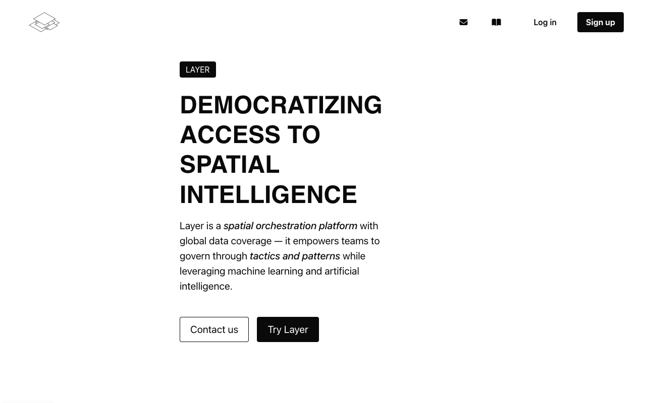 Layer - Democratizing access to spatial intelligence AI Spatial Intelligence