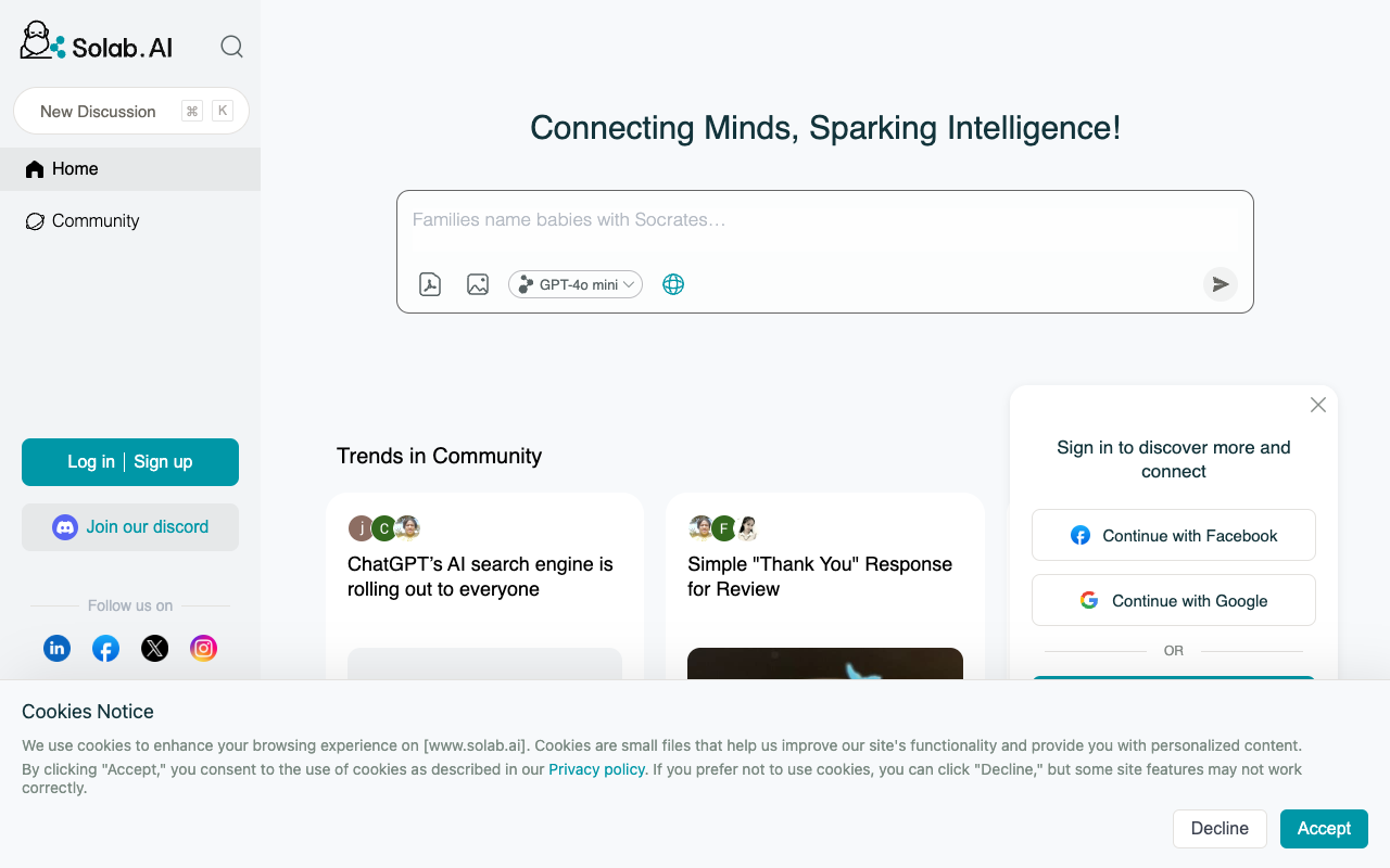 Socratic Lab - Connecting minds, sparking intelligence