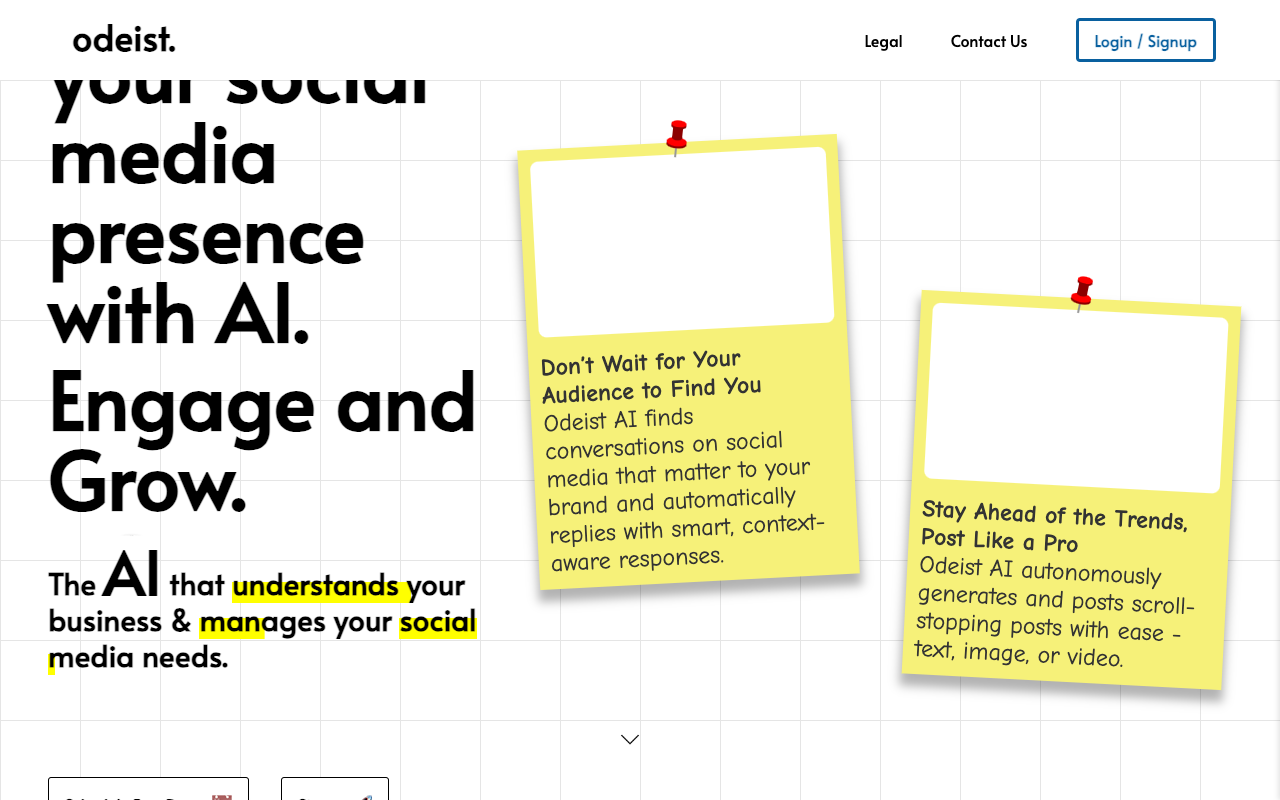 Odeist - AI Powered Social Media Discovery and Engagement Solution