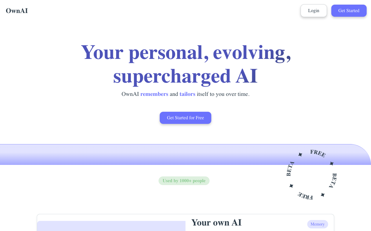 OwnAI - Your Own Evolving AI