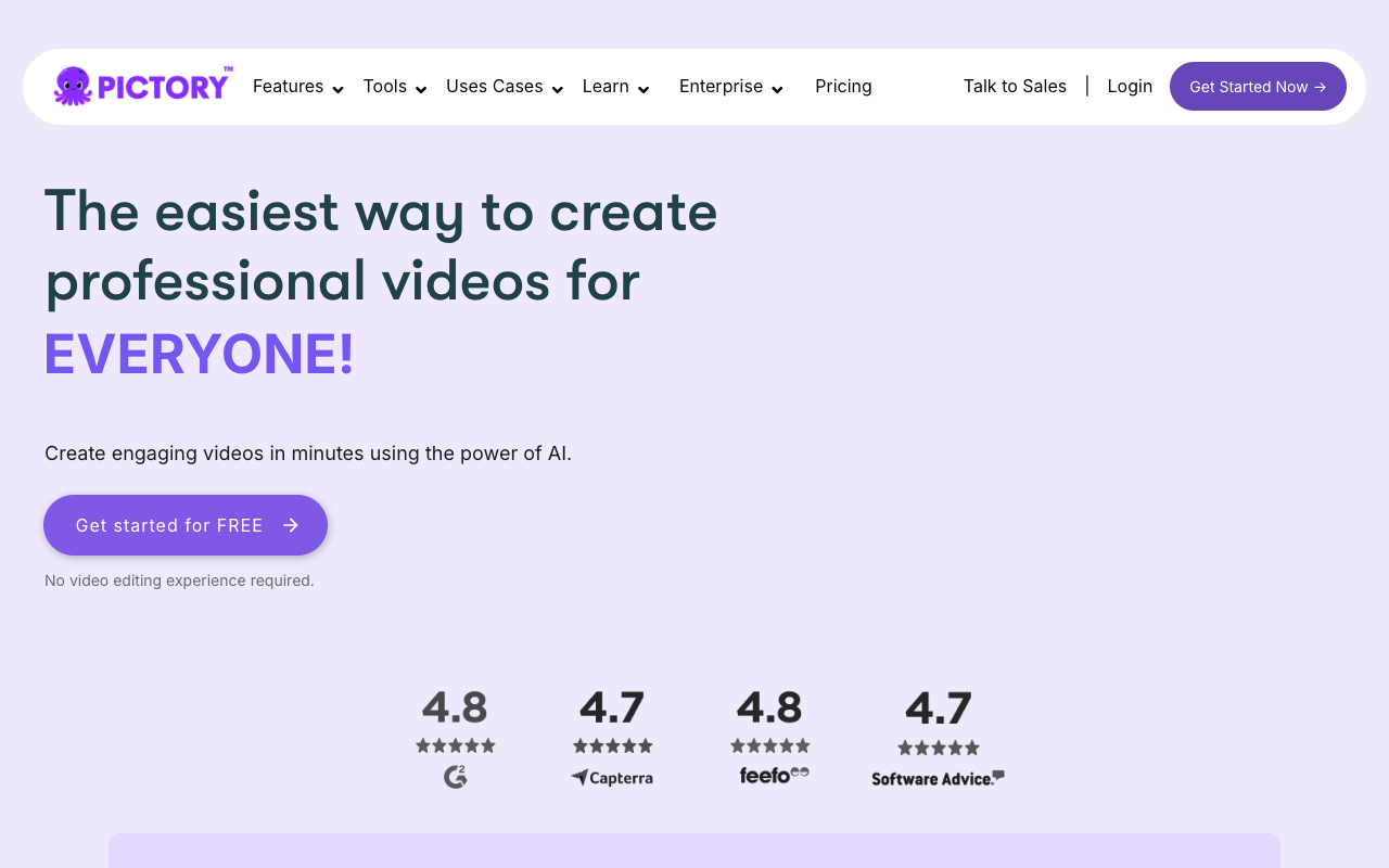 Pictory GPT for Videos - Quickly create stunning videos right in ChatGPT