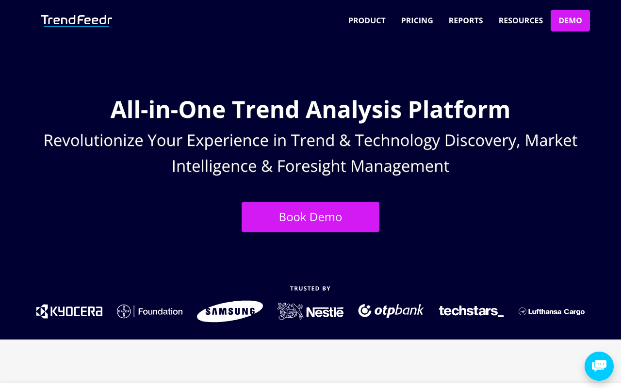 TrendFeedr - Spot Emerging Technologies Before Others