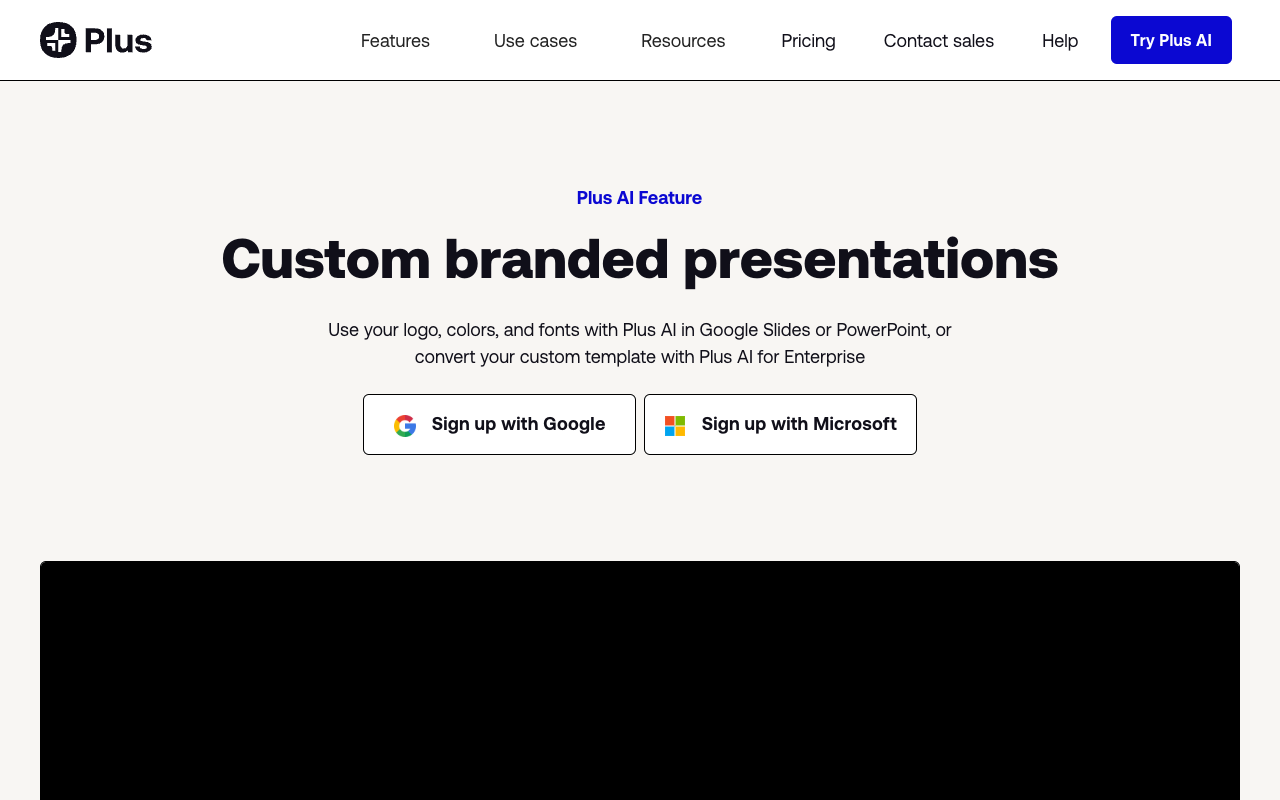 Free Google Slides templates by Plus AI - Create a custom Google Slides template for free with Plus AI
