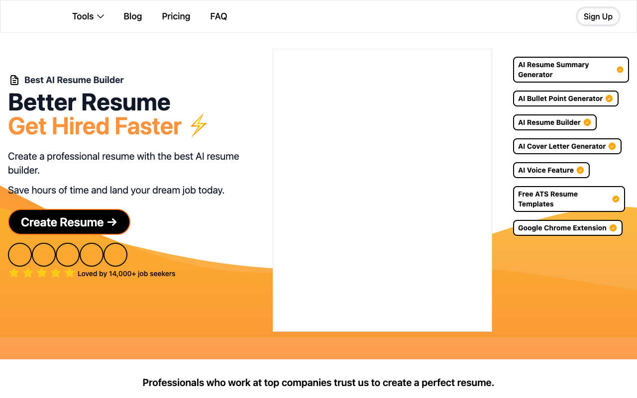 ResumeBoostAI - Instantly craft a professional and impactful resume with AI