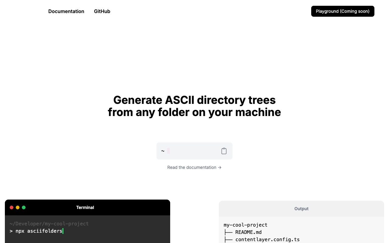 AsciiFolders - Generate ASCII Directory Tree from Any Folder