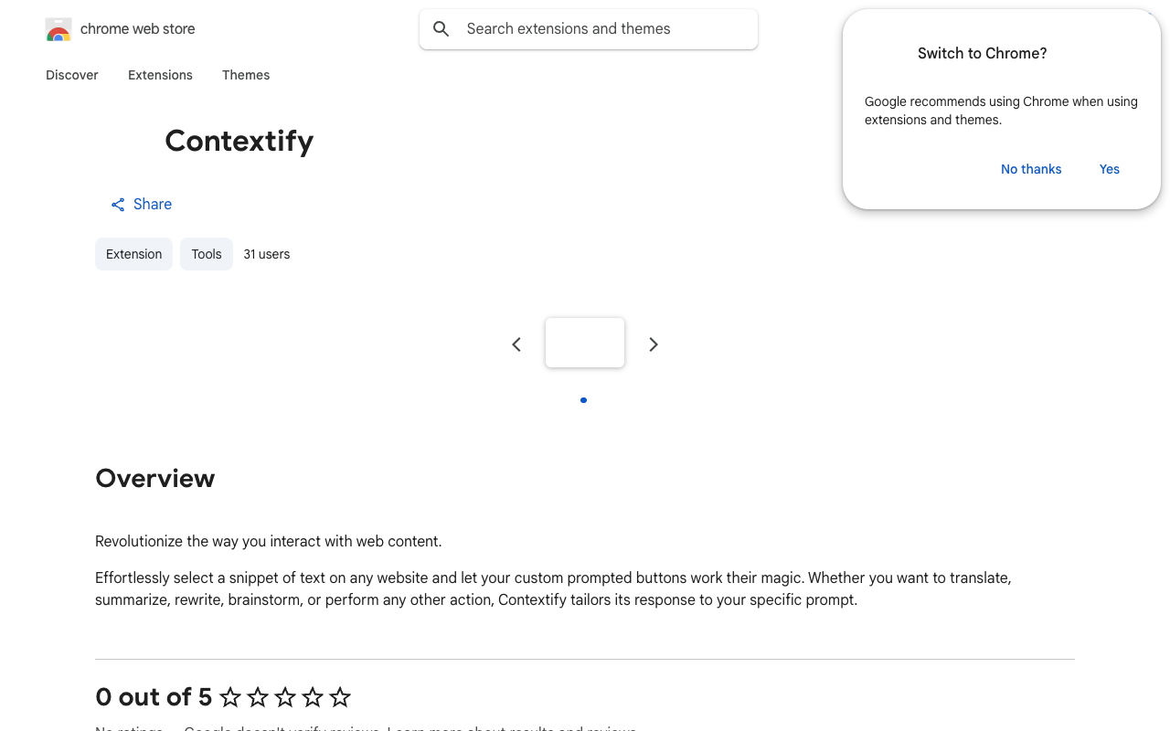 Contextify AI - Revolutionize the way you interact with web content