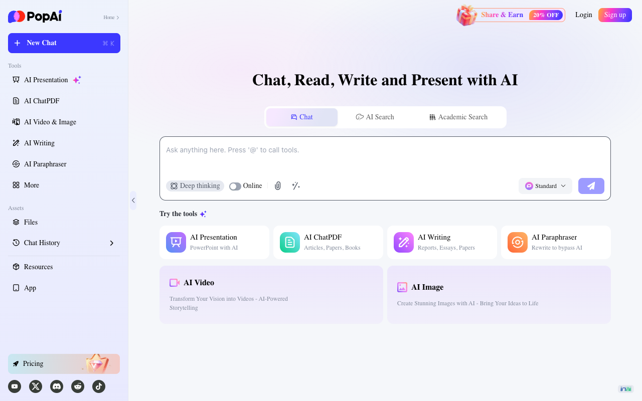 PopAi - Your personal AI workspace