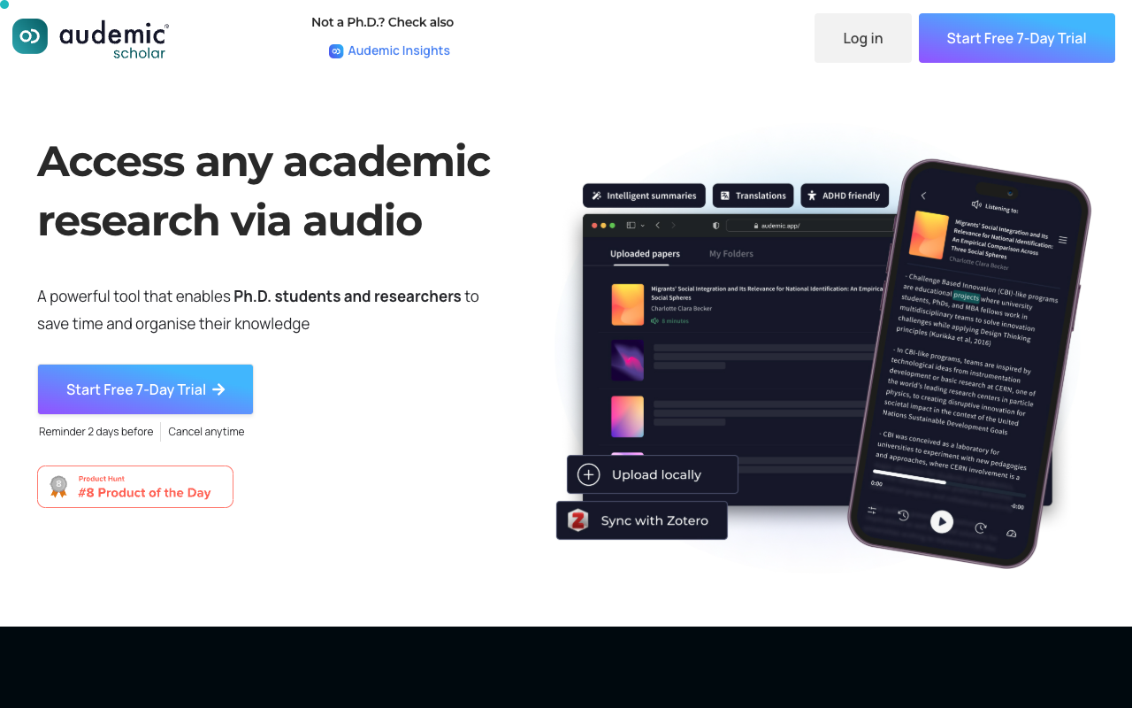 Audemic Insights - Elevate Your Knowledge with Tailored Summaries