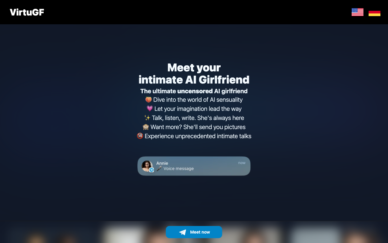VirtuGF - Your Uncensored Intimate AI Girlfriend