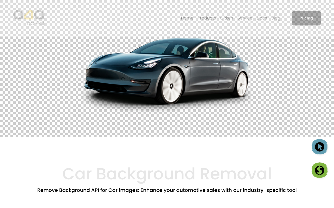 Car Background Removal API - Remove and replace background for automotive imagery AI Marketing