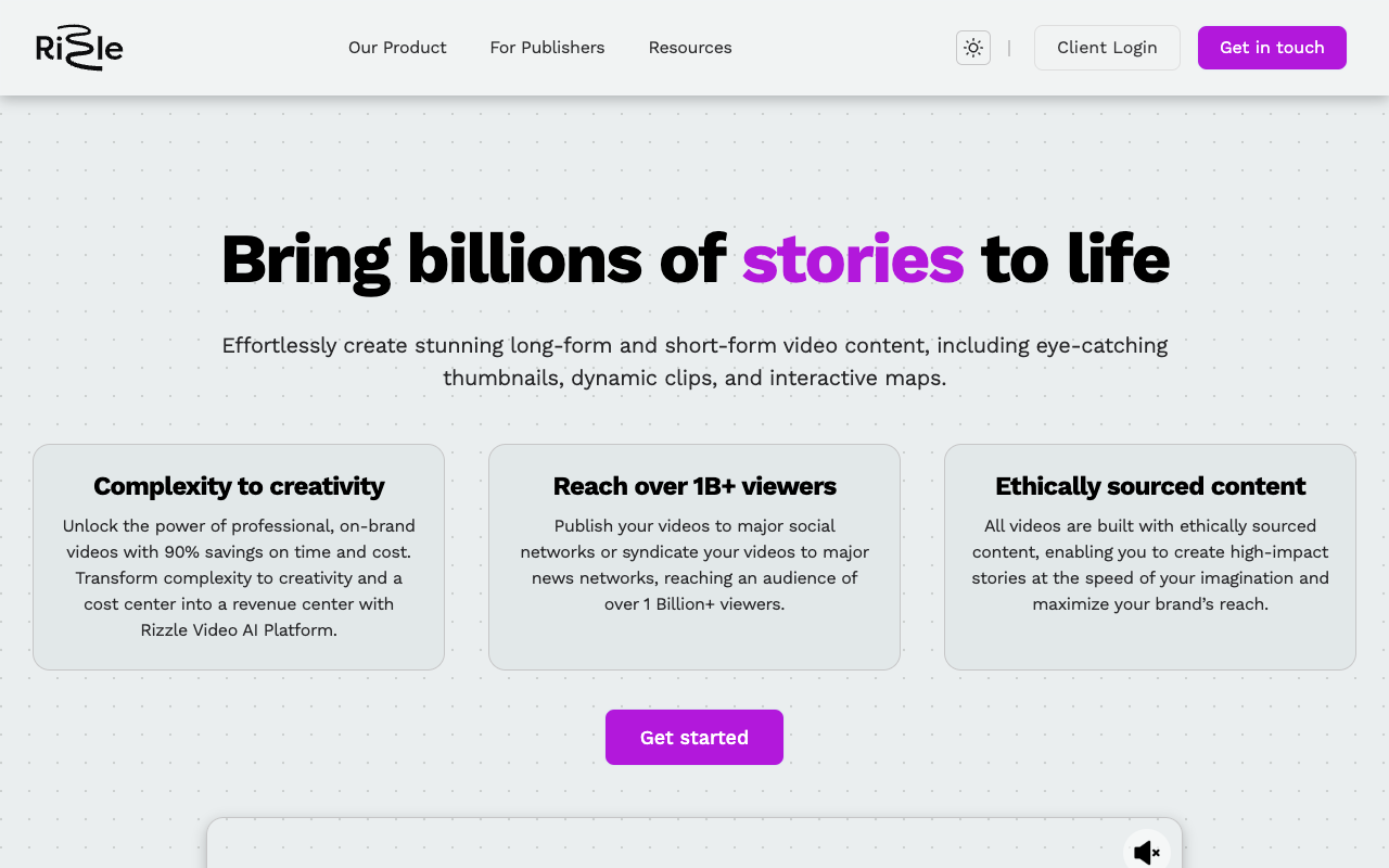 Rizzle AI - No Edit Video Creation: Empowering Creators with AI Technology
