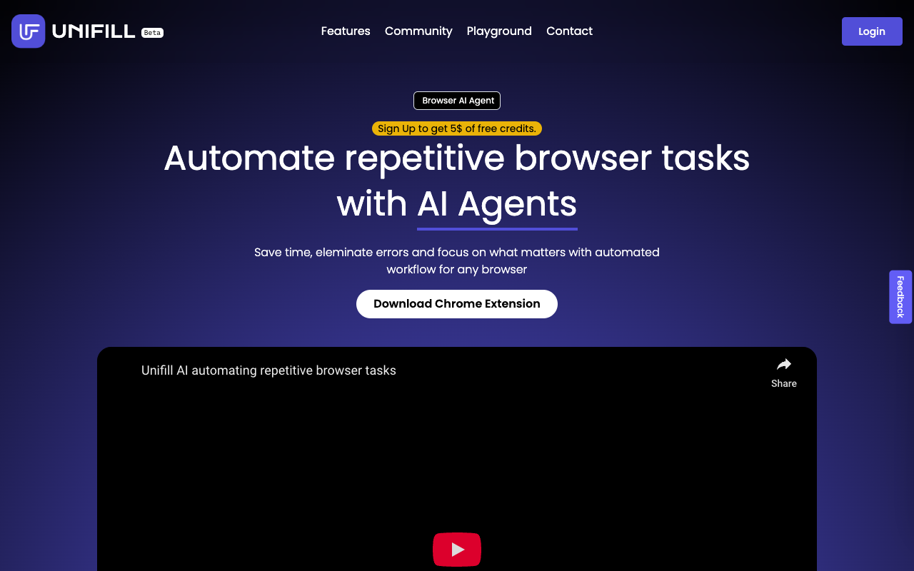 UniFill AI - AI-powered form filling