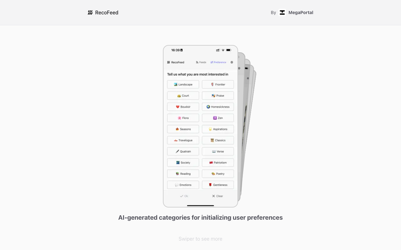 RecoFeed - Instantly Transform Your Content into Recommendation Feeds