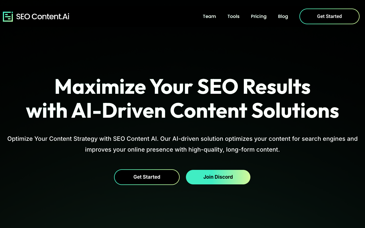SEO Content AI - Maximize your SEO results with AI-driven content solutions