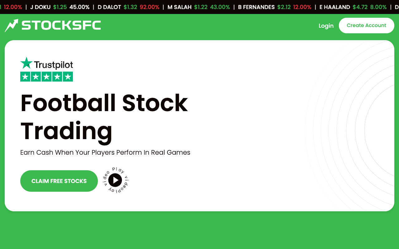 StocksFC - The Football Stock Market: Buy, Sell & Trade Player Stocks