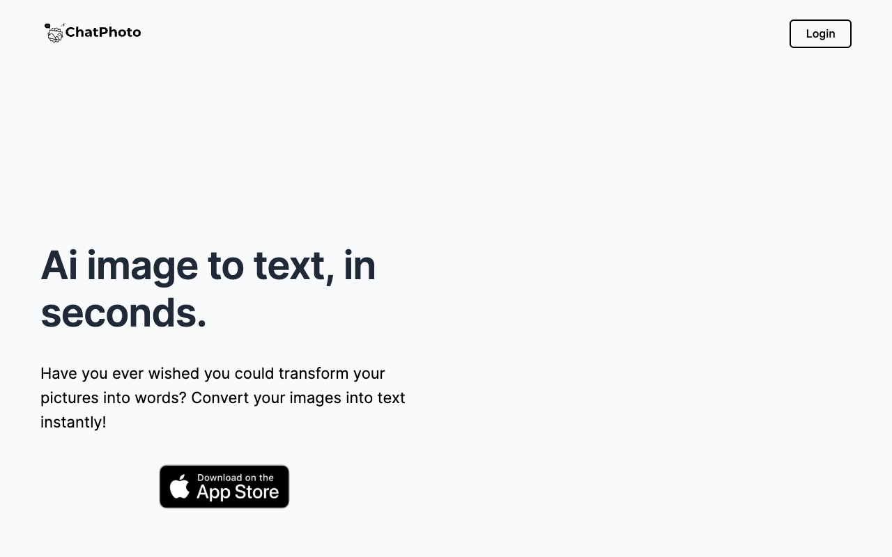 ChatPhoto - Convert Your Images to Text with Ease