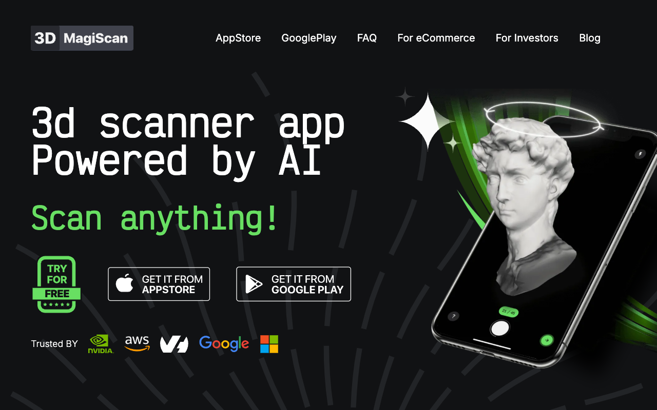 MagiScan AI 3D Scanner App - Turn Anything into 3D with Your Smartphone