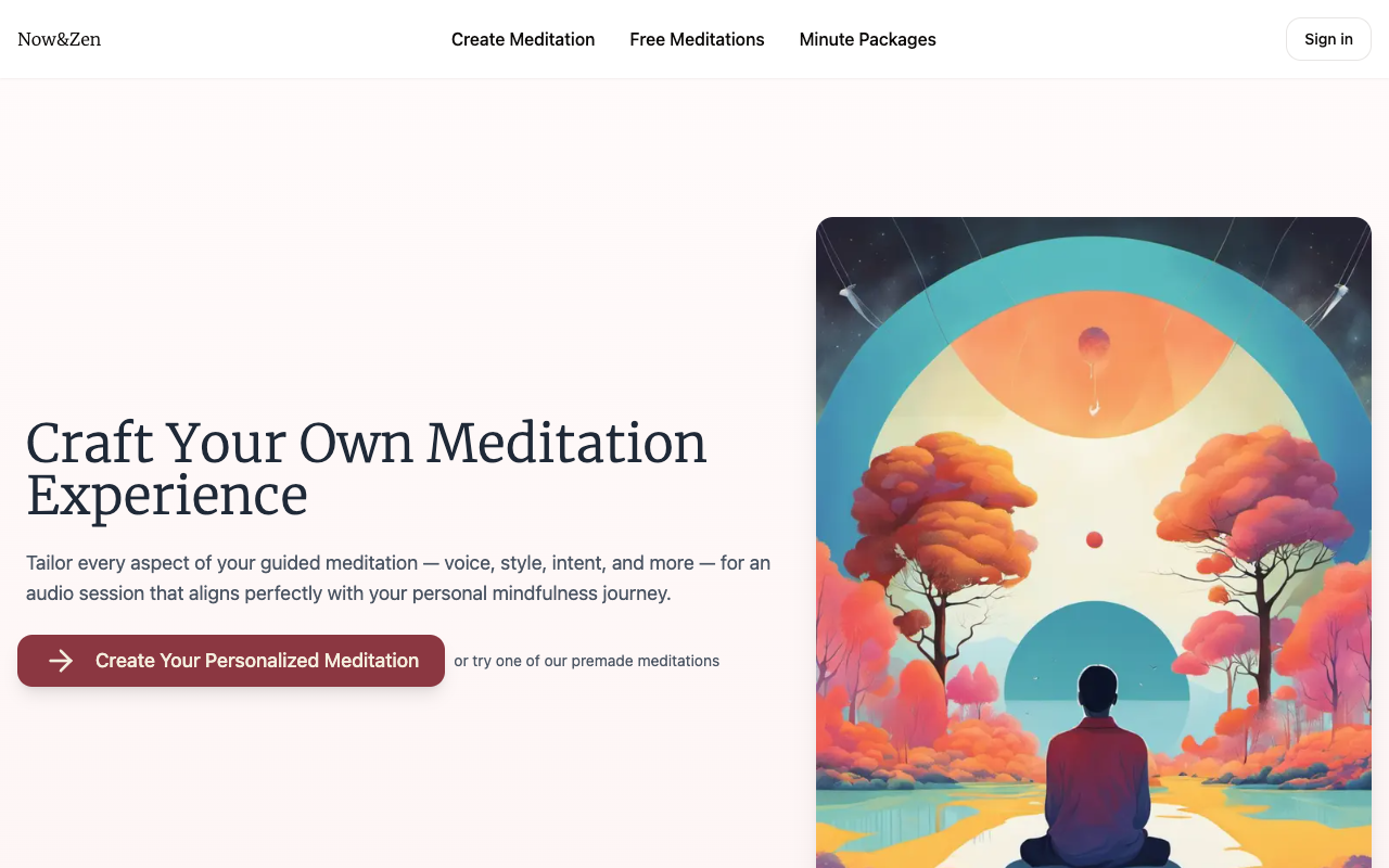 Now&Zen - Custom Mindfulness for Every Moment