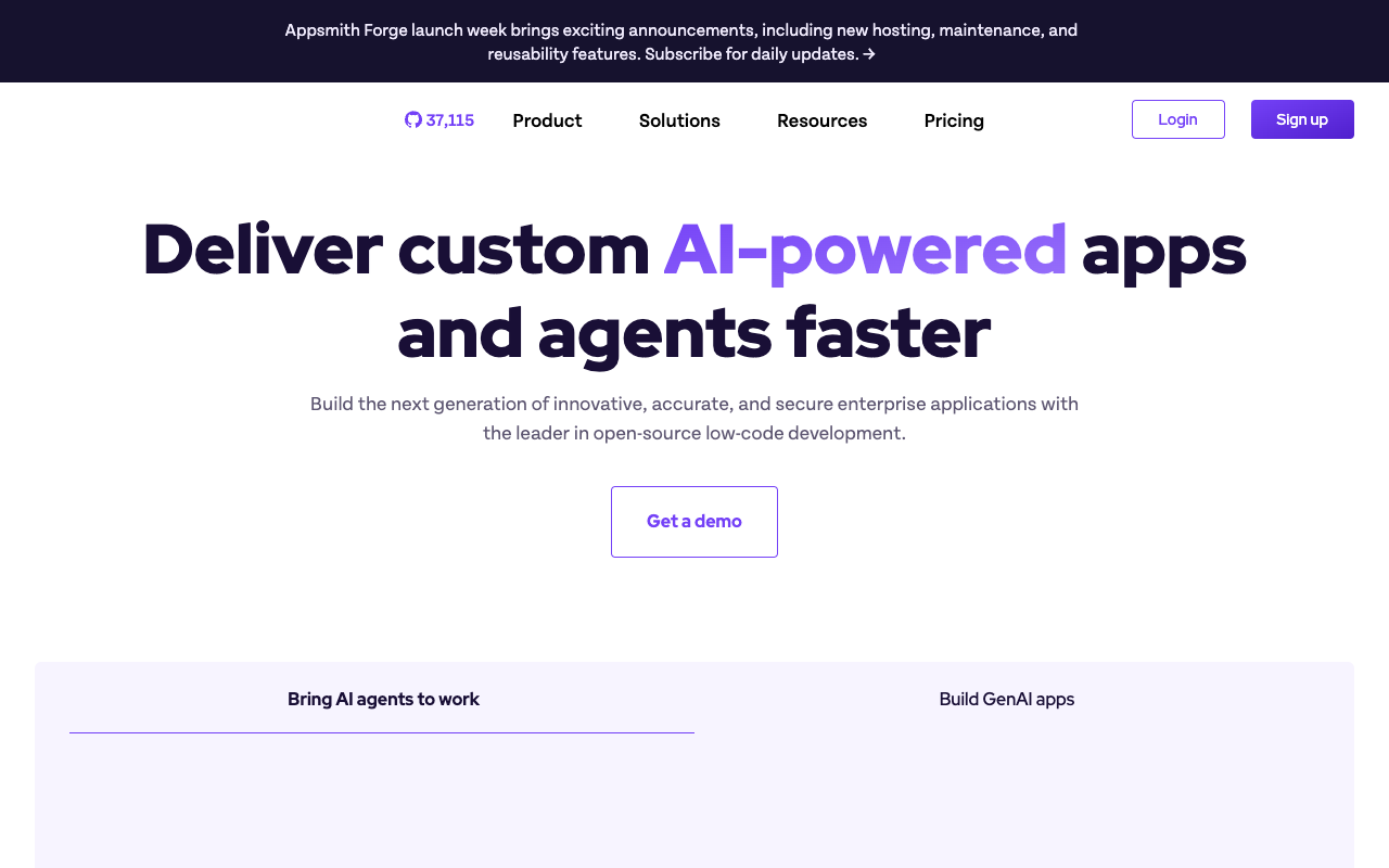 Appsmith AI - Build AI-powered apps for your business with low-code