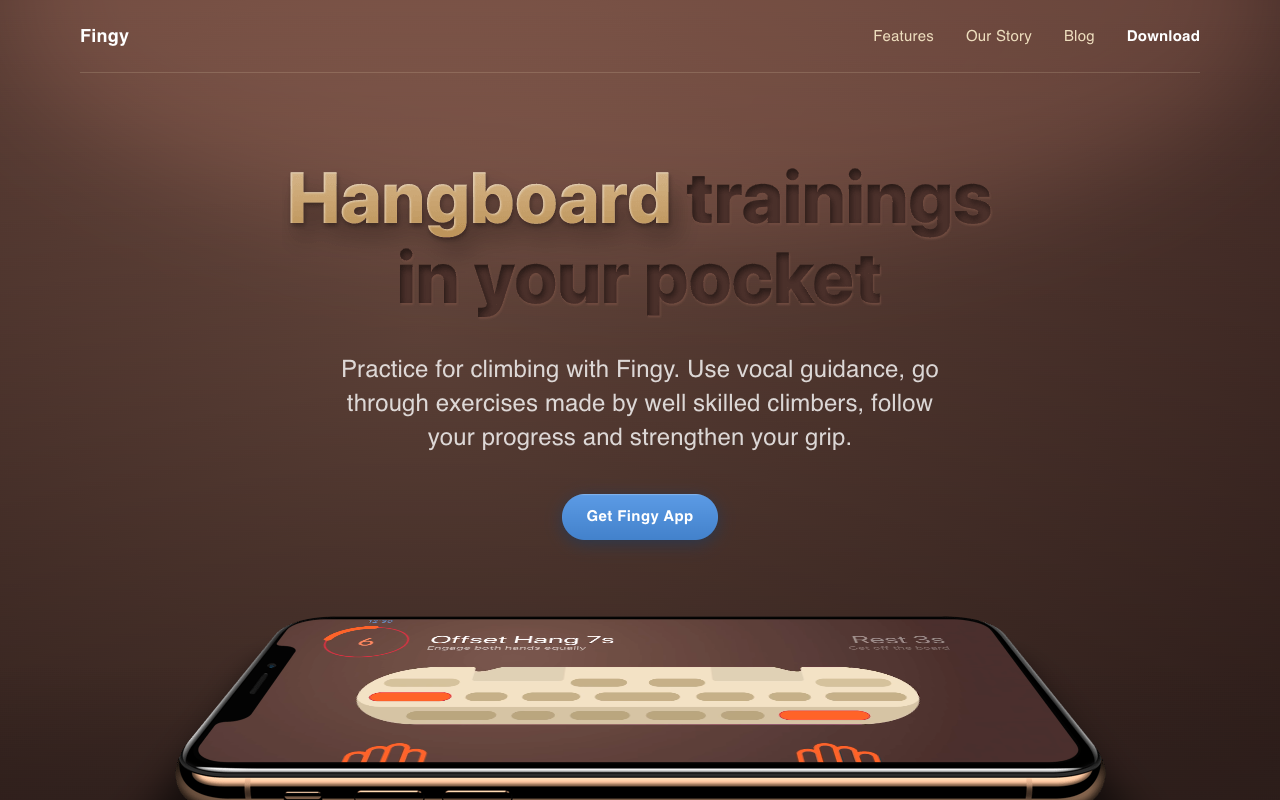 Fingy - Everything You Need for Hangboard Training in Your Pocket