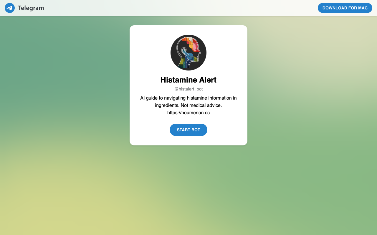 Histamine Alert - AI-guide to navigating histamine information in ingredients