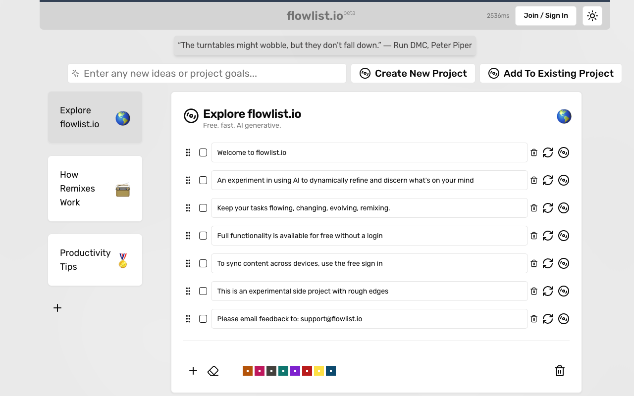 Flowlist.io - Free, Fast, AI Supercharged TODOs for Enhanced Productivity