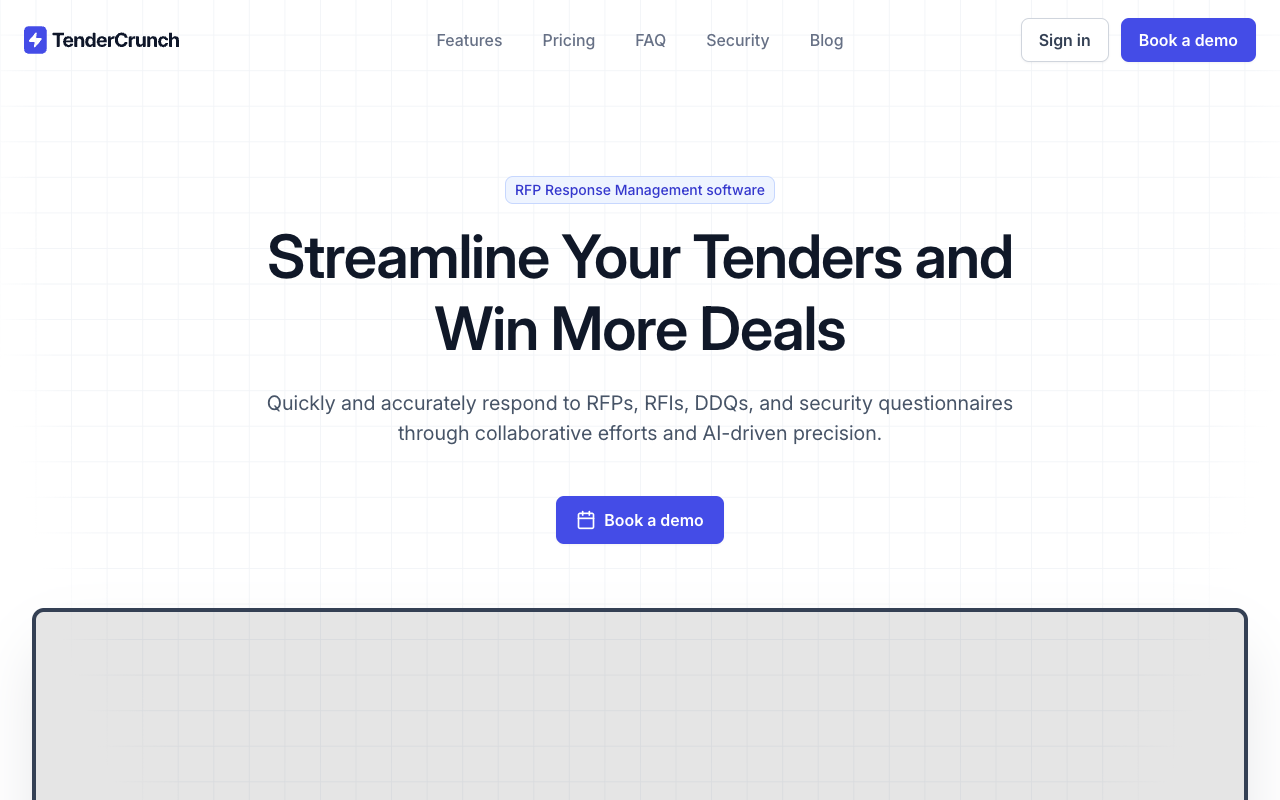 TenderCrunch - Streamline your tenders and win more deals