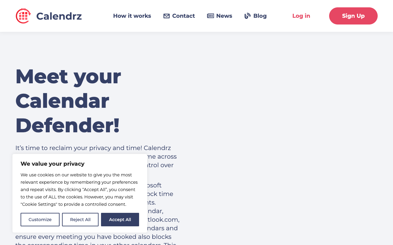 Calendrz - Meet your calendar defender